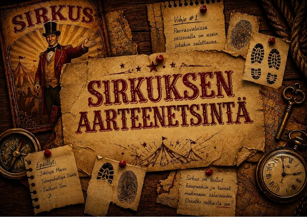 Sirkusetsivät — Seikkailupaketin kansi