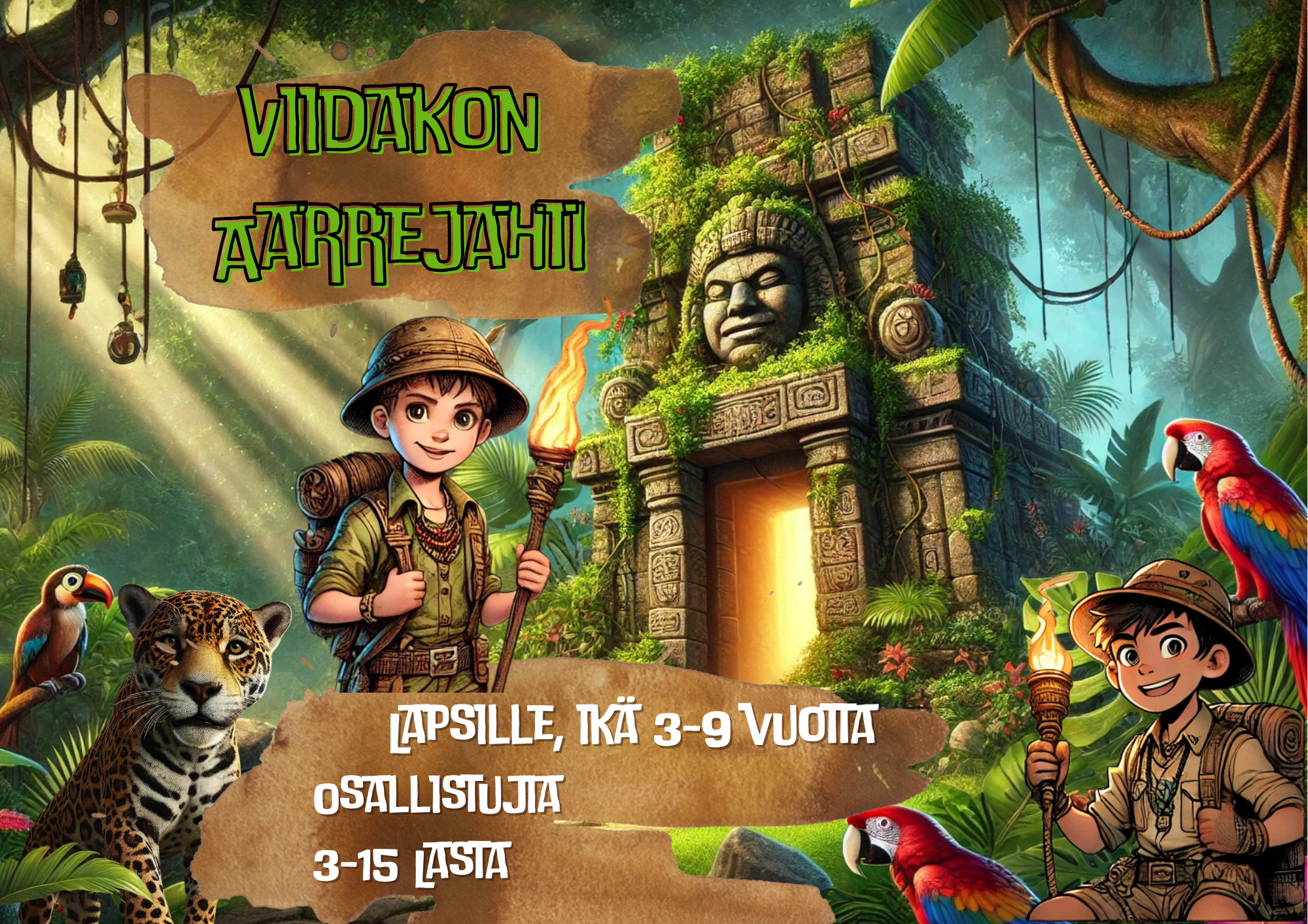Viidakon kultainen jaguaari — Seikkailupaketin kansi