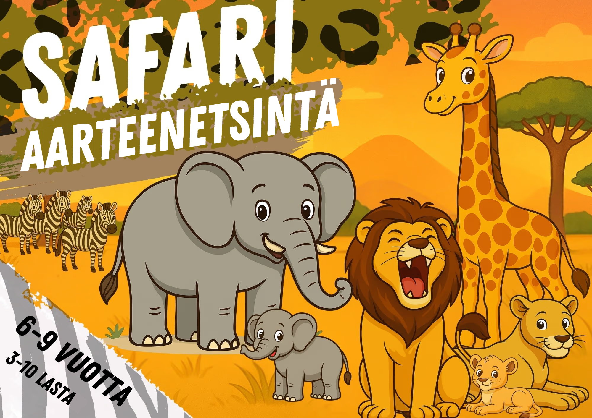 Safarin aarteenetsintä — Seikkailupaketin kansi
