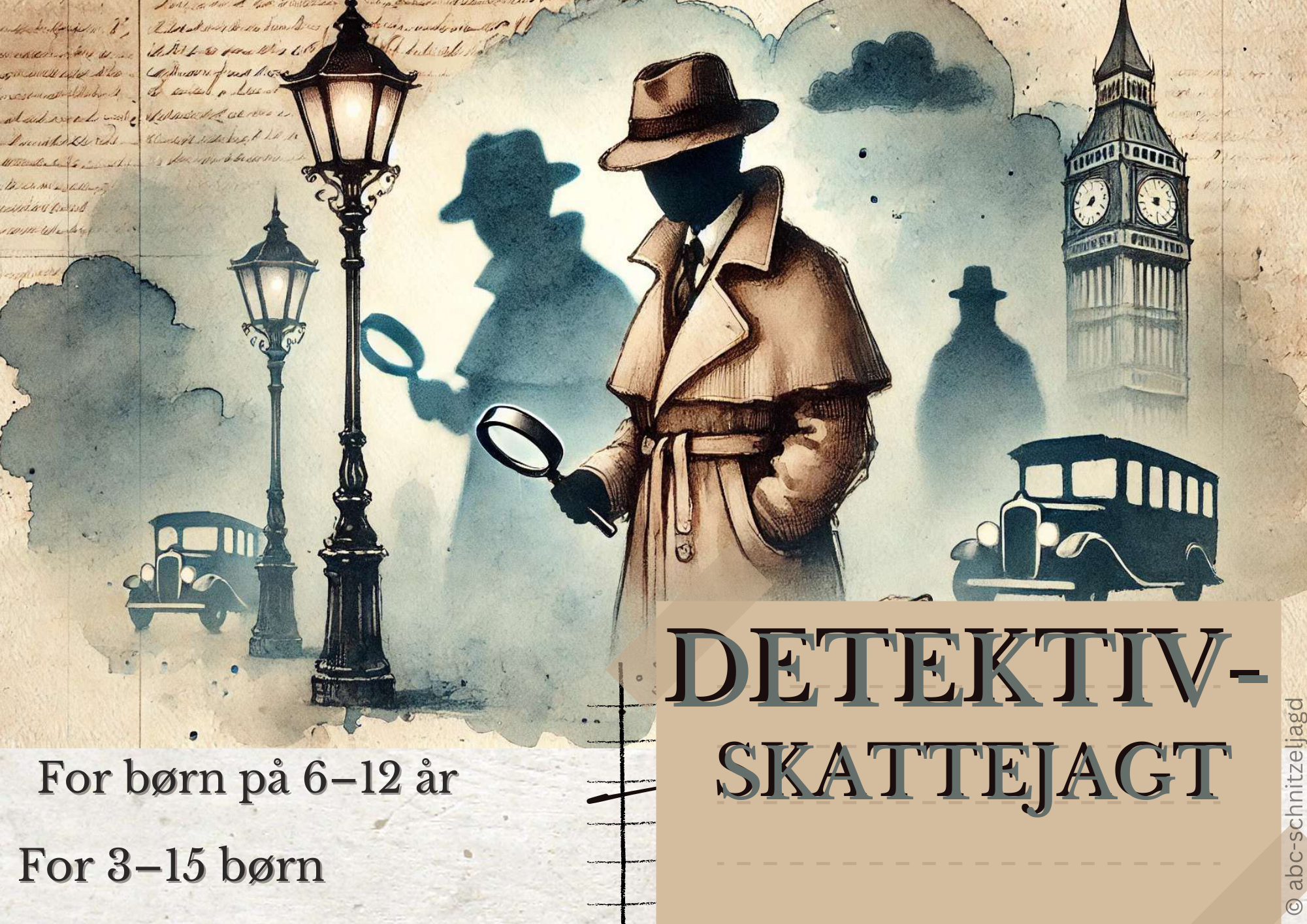 Detektivernes hemmelige mission — Forside til eventyrpakken