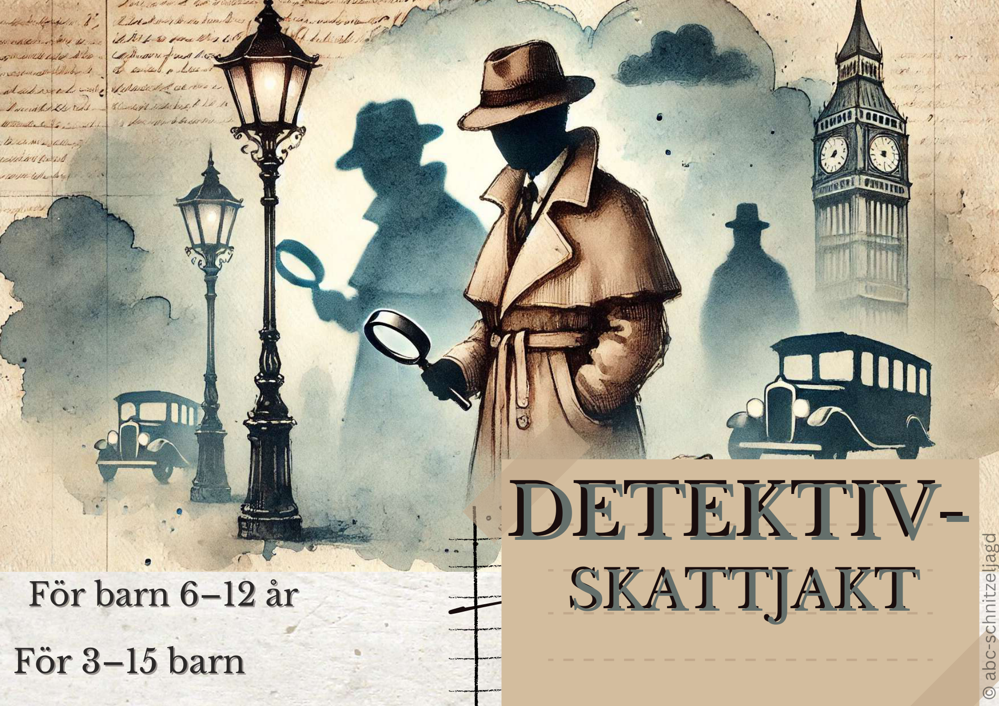 Detektivernas hemliga uppdrag — Omslag till äventyrspaketet